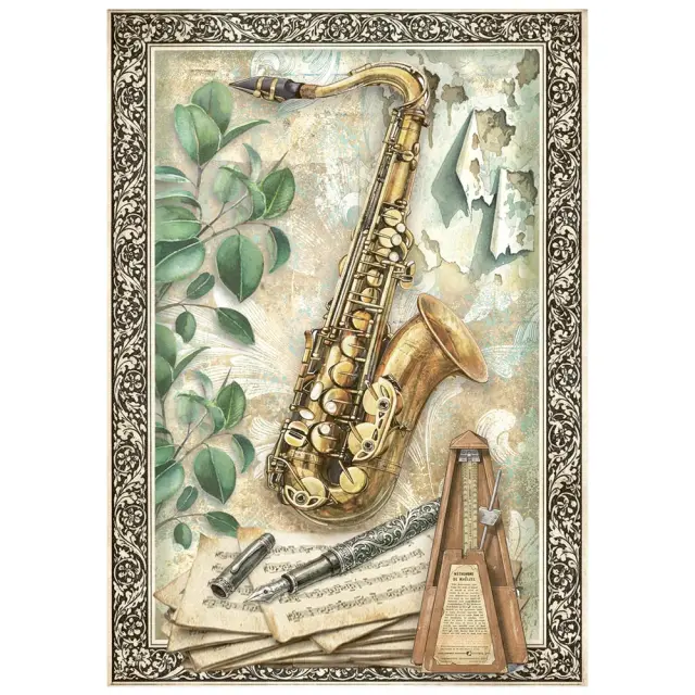 Σετ 8 ριζόχαρτα ντεκουπάζ Stamperia 10.5×14.8cm, Symphony 3