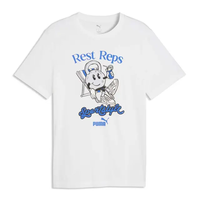 Puma Men's Graphic Quote T-Shirt Άσπρο 693494-02 (Puma) - Large