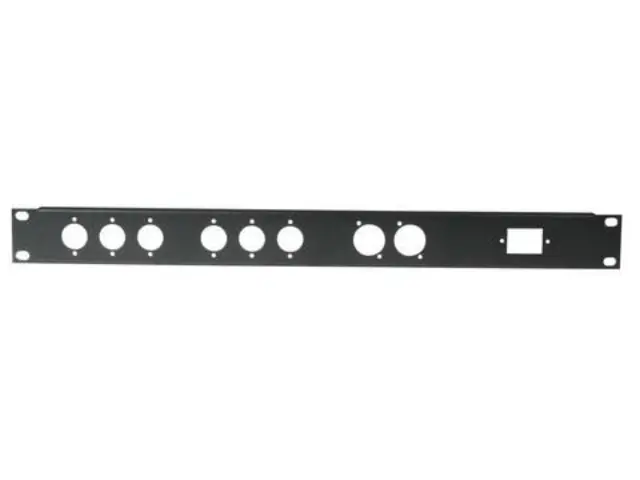 PRO-SHOW 1 Unit Rack Pre-Drilled Panel 8 XLR 1 IEC. (30100640)
