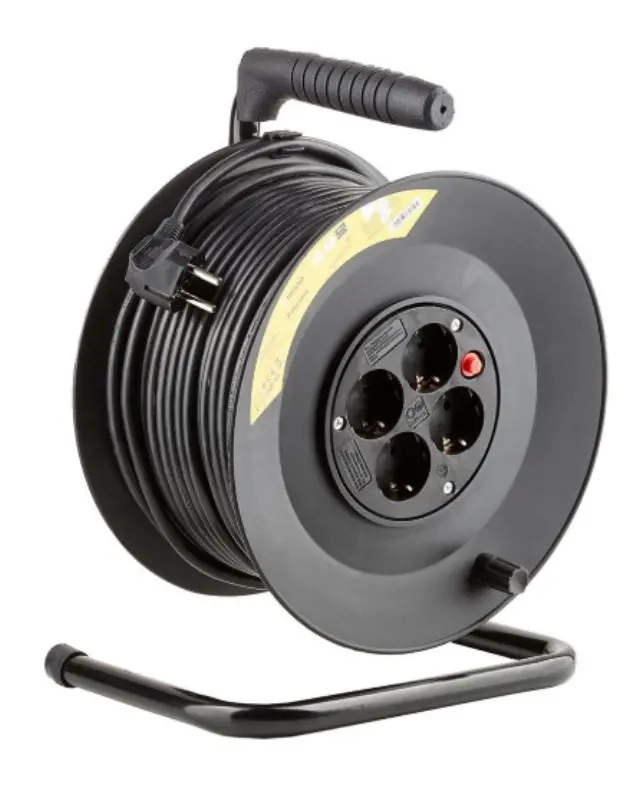 Technik Professional Στροφείο 4 Θέσεων 50m 1,5mm2 Μαύρο 41.003.0002 2