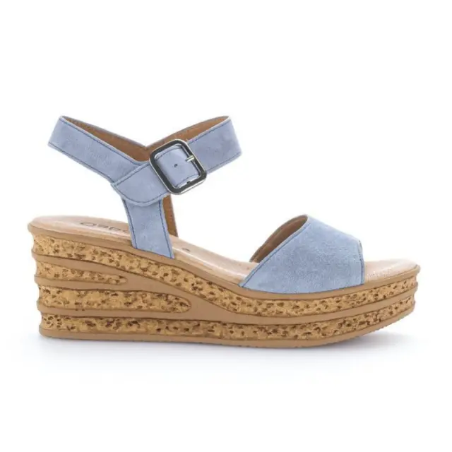 Gabor Πέδιλα Γυναικείο δέρμα Nubuck Μπλέ GAB/64651 18-AZUR - 40