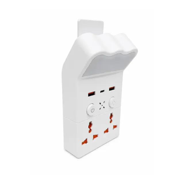 Πολυλειτουργική Γωνιακή Πρίζα με Φωτισμό LED, USB & Type-C - Multifunction Corner Socket with LED Light, USB & Type-C 030271 2