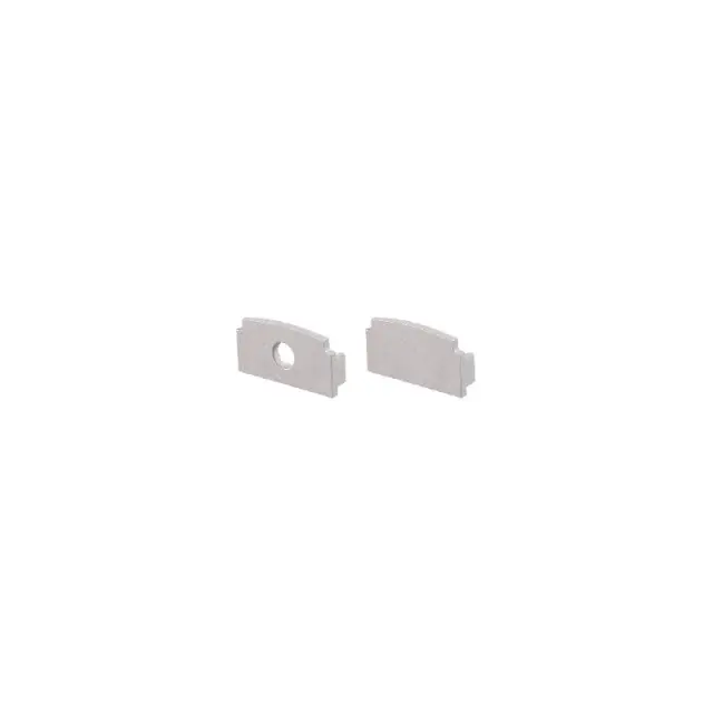 SET OF GREY ΠΛΑΣΤΙΚΟ END CAPS FOR P125 1PC WITH HOLE & 1PC WITHOUT HOLE / EP125