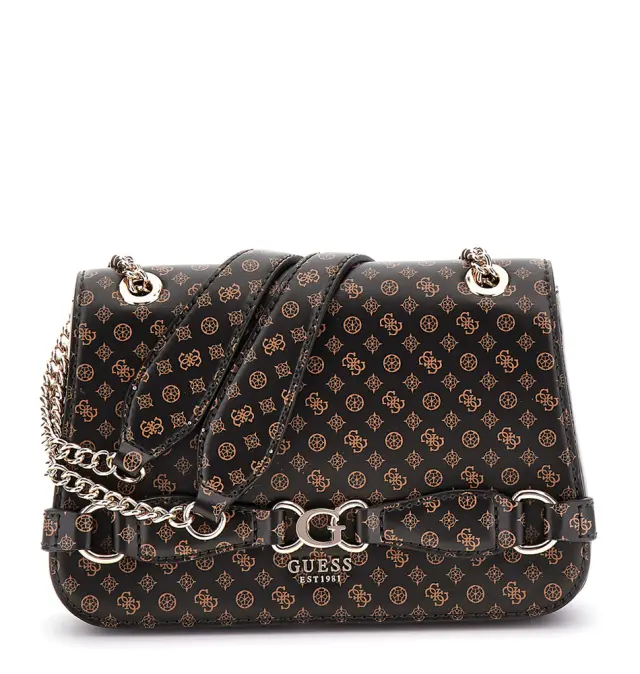 Τσάντα GUESS Arlena Logo HWPS9336210 Καφέ
