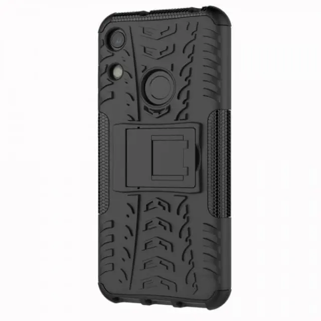 Anti Slip PC + TPU Με Kickstand για Honor 8A OEM- Μαύρη