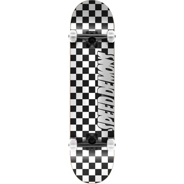 SPEED DEMONS Checkers Soft Top Complete Skateboard 7.25"