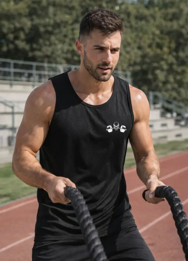 Αμάνικο Noshame® Μαύρο Dry Fit - 182603 - XXL