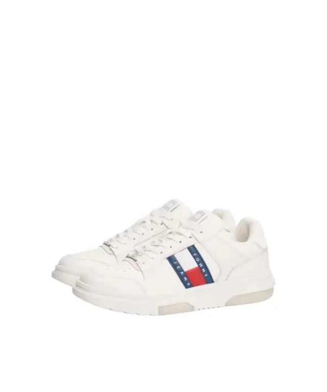 Tommy Hilfiger - Γυναικεία Sneakers Brooklyn Leather Trainers EN0EN02783-YBL Λευκό 3