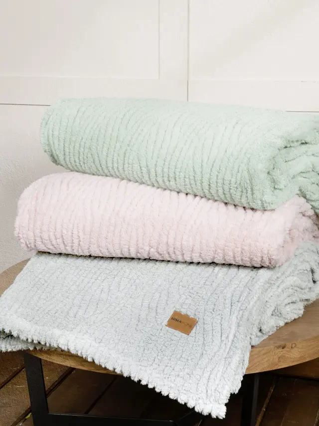 Κουβέρτα 220x240 Υπέρδιπλη 240gsm Fleece Nima Serenus 100% Πολυέστερ- Gray 3