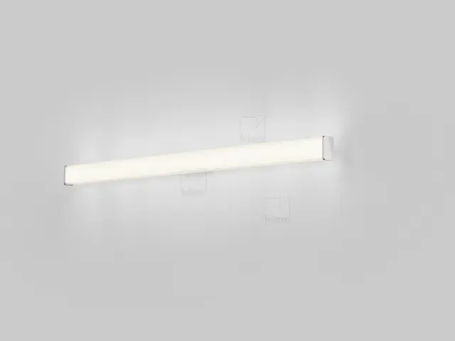 ISOU Φωτιστικό Τοίχου Μπάνιου LED 24W IP44 Ρυθμιζόμενης Θερμοκρασίας Χρώματος 3000K-4000K Χρώμιο