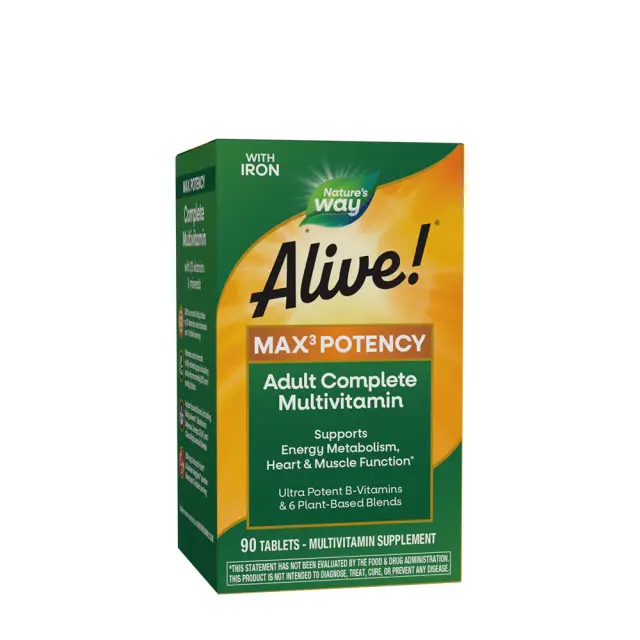 Nature's Way Alive!® Max3 Potency Multivitamin 90 Tablets