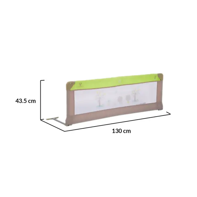 Cangaroo Προστατευτική Μπάρα Κρεβατιού 130x43,5 εκ. Πράσινη 2