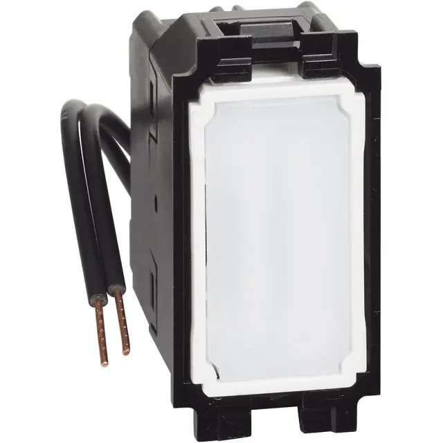 Light Switch Living Now illuminated 10AX blue