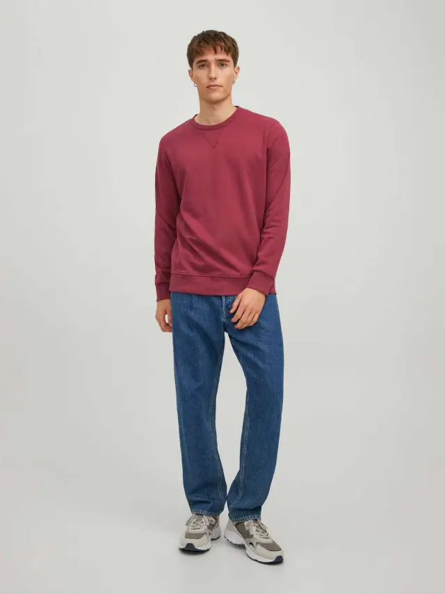 JJEBASIC SWEAT CREW NECK NOOS Rhododendron 2
