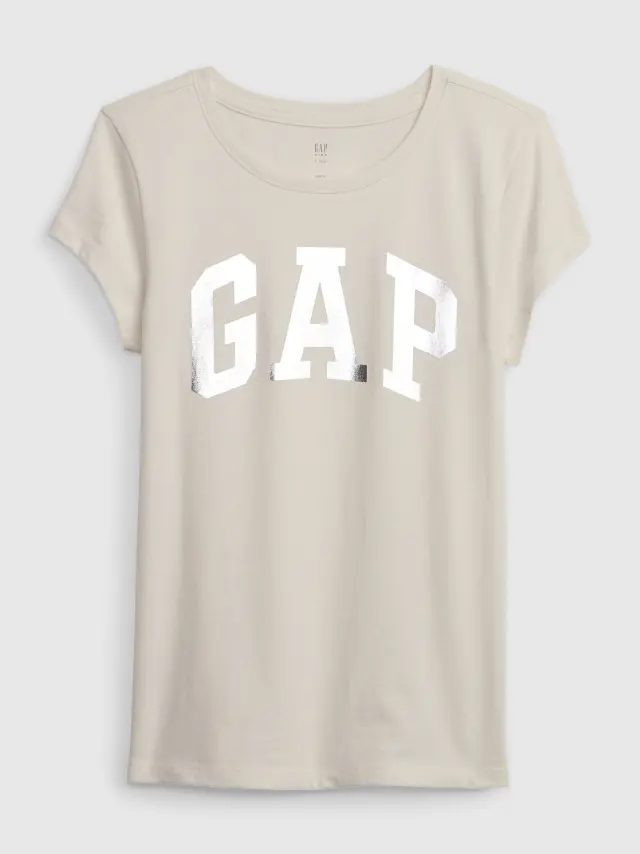 Μπεζ Παιδική Gap Logo Μπλούζα BIRCH 13-0905 TCX - XS
