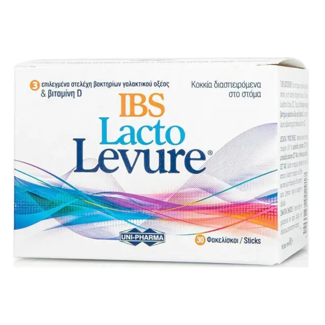 Uni-Pharma Lacto Levure IBS Διαιτητικό Τρόφιμο Ειδικού Ιατρικού Σκοπού για Άτομα με Σύνδρομο Ευερέθιστου Εντέρου 30 Sachets