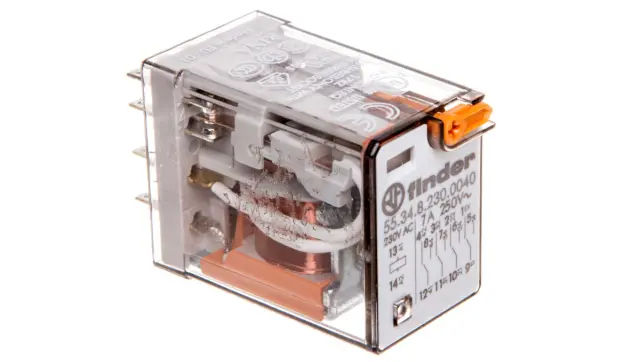General purpose Rel. 4CO 7A/230VAC/Agni/Test button/Mech.ind. (55.34.8.230.0040)
