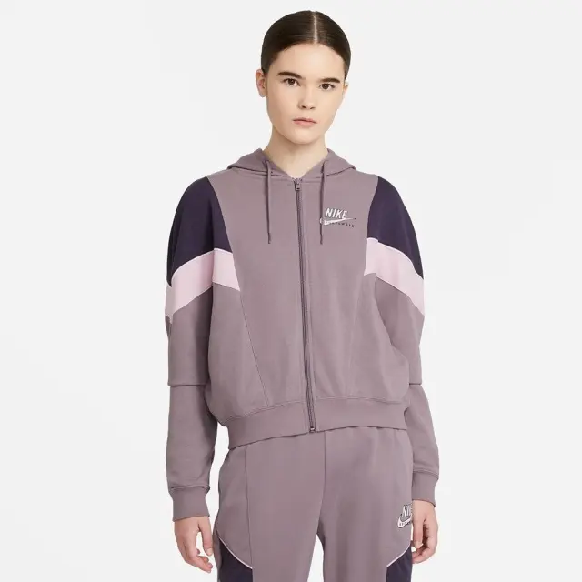 Nike Sportswear Heritage Full-Zip Top (CZ8600-531) - Μώβ