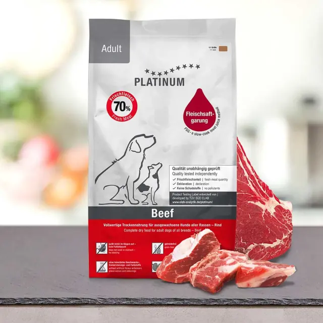 Platinum Adult Beef & Potato Μαγειρευτή Ξηρά Τροφή 1.5Kg Μονόχρωμο