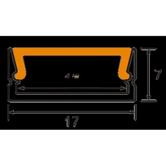 Aluminium Profile with PC Cover 2m U-Type