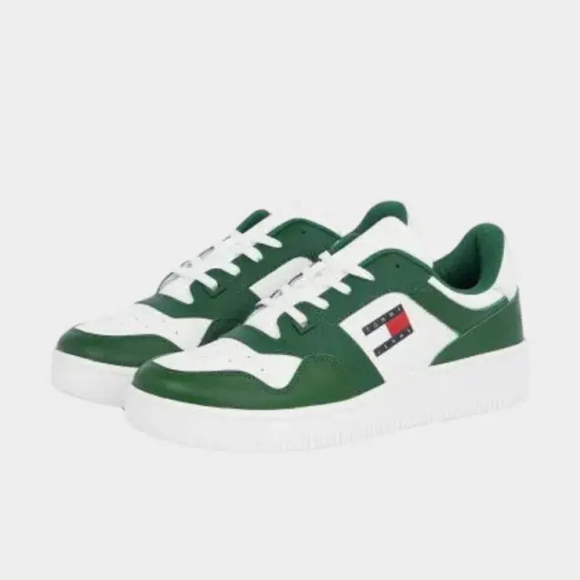 Tommy Hilfiger - Ανδρικά Δερμάτινα Sneakers Tjm Retro Basket Ess EM0EM01395-L2P Πράσινο - 46 2