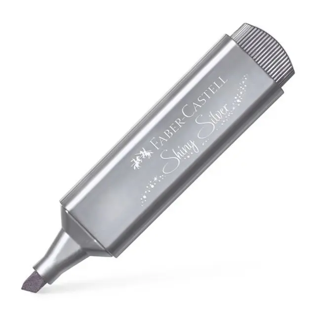 Υπογραμμιστής Faber - Castell 1546 Metallic Ασημί / 154661 (Faber Castell)