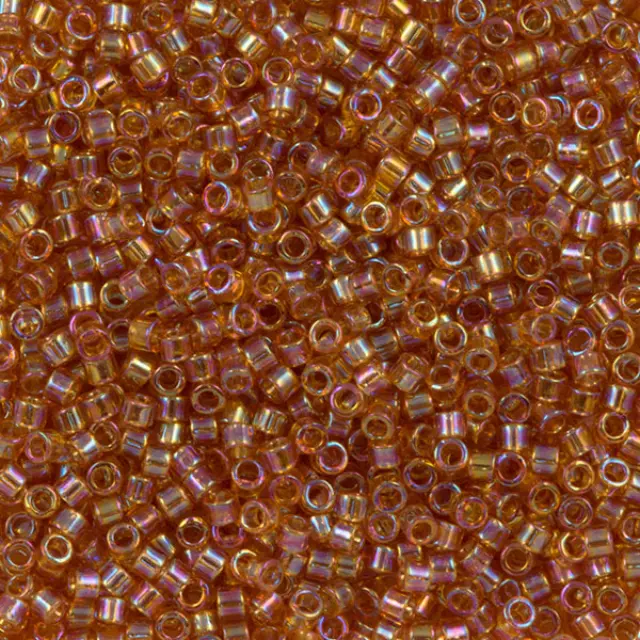 Χάντρα Miyuki Delica 11/0 - DB1241 - Transparent Marigold AB ~7gr