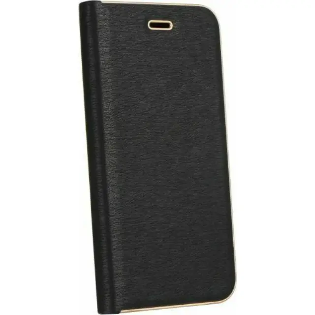 Θήκη Forcell Luna Gold Book Δερματίνης Μαύρο (Galaxy A42)