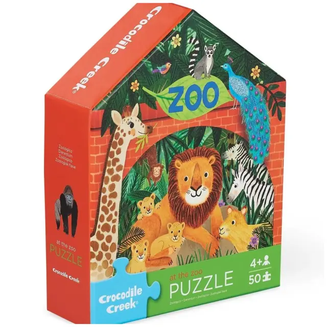 Παζλ 50 Τεμαχίων Flat House Zoo Crocodile Creek 4+ ετών