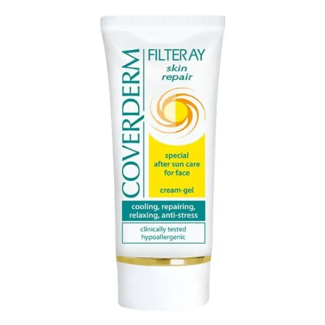 Coverderm Filteray Skin Repair Cream-Gel Φροντίδα Προσώπου μετά την Έκθεση στον Ήλιο 50 ml