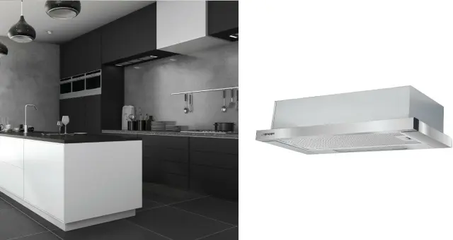 Gruppe Kyma Συρόμενος Απορροφητήρας 60cm Inox 2