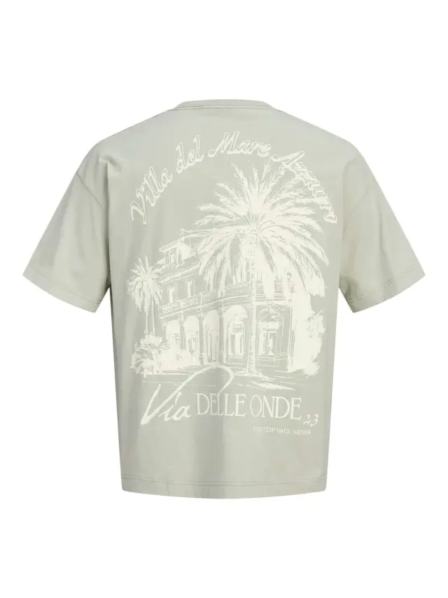 JORCOTEDAZUR MONO BACK TEE SS CN LN Seagrass - L