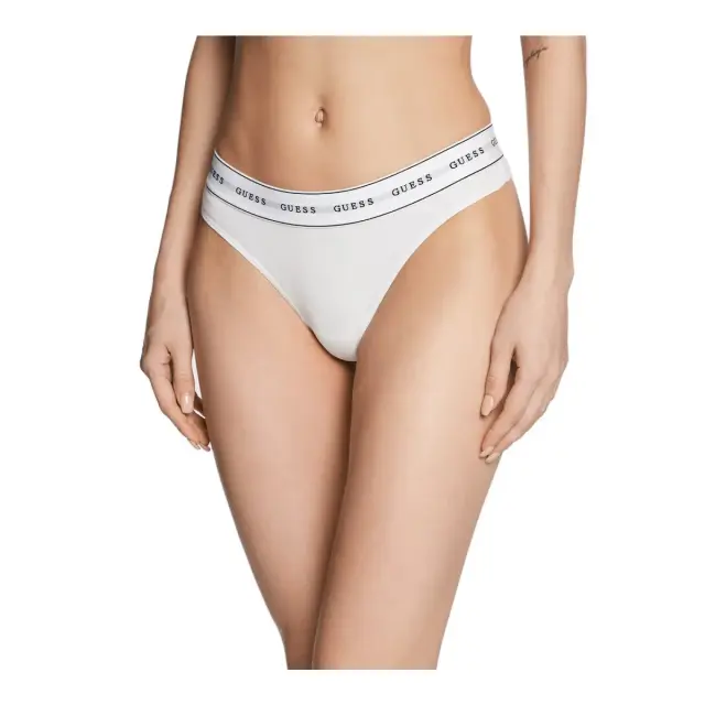Guess Γυναικείο String Carrie Thong, Χρώμα Pure White