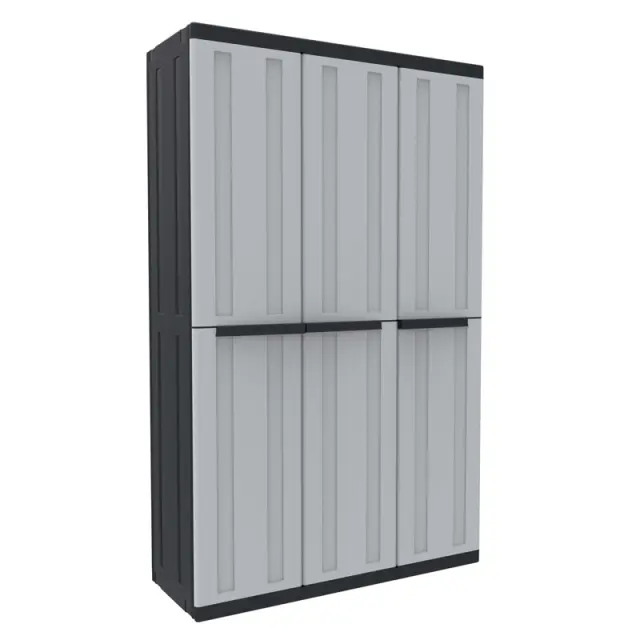 Ντουλάπα Πλαστική Twist Black 102A Μαύρη 102x39x170cm