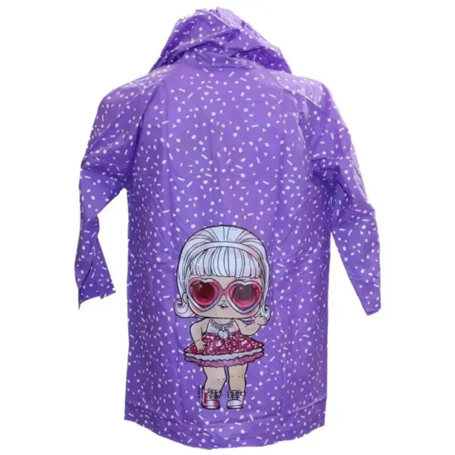 Αδιάβροχο Raincoat Παιδικό με Κουκούλα Purple LOL 8110018 - 4-5Y (104-110cm) 2