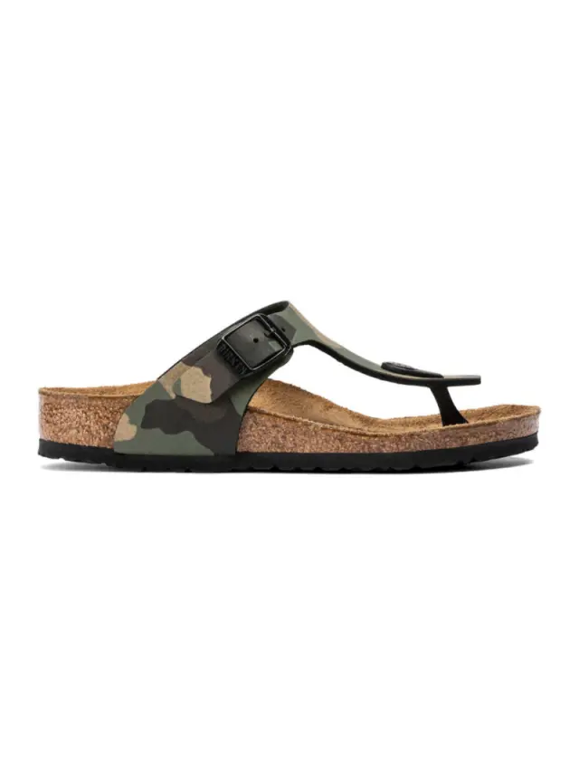 Birkenstock Σαγιονάρες Γυναικείο Birko-Flor(ανθεκτικό υλικό της Birkenstock-επιτρέπει την επαφή με το νερό) Πράσινο BIR/GIZEH CAMO 1019339 ΚΗΑΚΙ 3