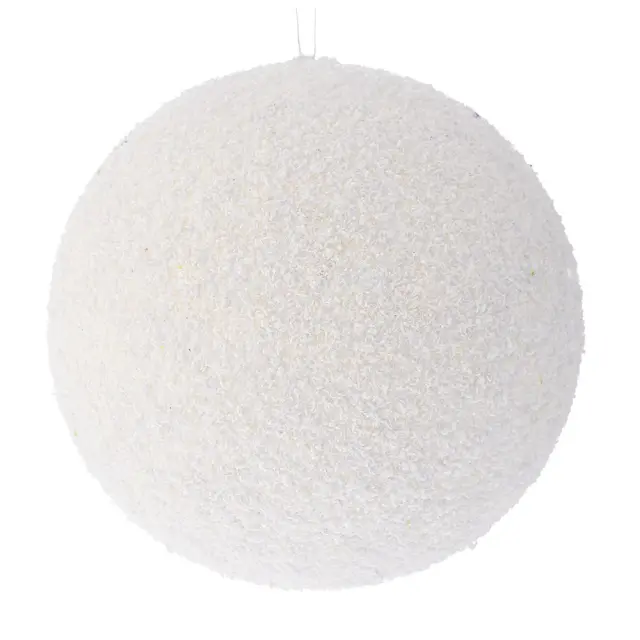Μπάλα λευκή glitter foam 20cm Iliadis 83543