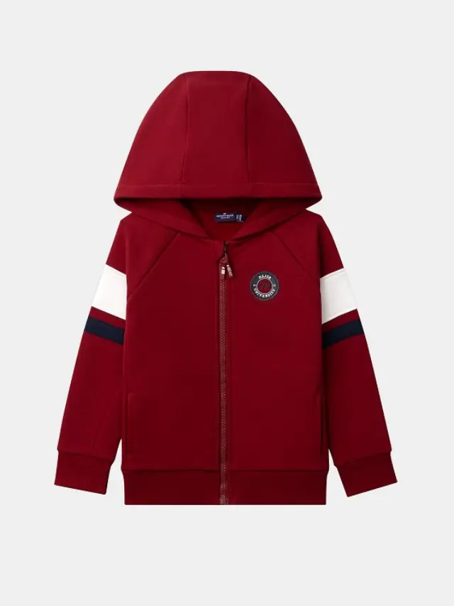 Παιδική Ζακέτα για Αγόρια Varsity Burgundy ΚΟΚΚΙΝΟ