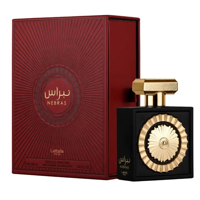 Lattafa Nebras Eau de Parfum 100ml – Unisex Gourmand Άρωμα με Βανίλια, Κακάο, Κόκκινα Μούρα + Tonka 2