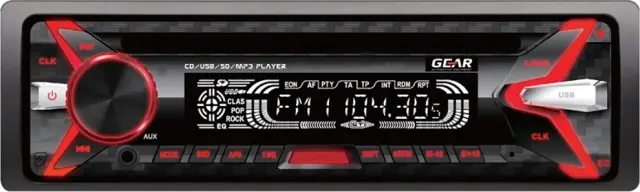 Gear GR-3250 Ηχοσύστημα Αυτοκινήτου Universal 1DIN (USB/AUX)