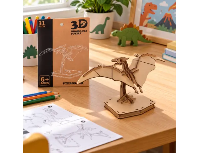 3D Puzzle Σε σχέδιο δεινοσαύρου (S34938180) Από MDF, Σε 4 επιλογές σχεδίου S34938180