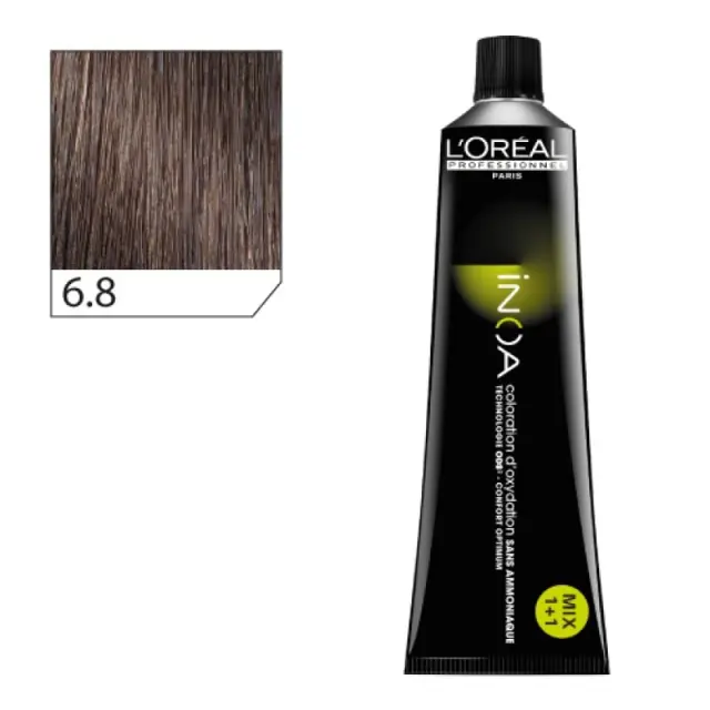 Loreal Inoa Βαφή 6,8 Ξανθό Σκούρο Μόκα 60ml 2