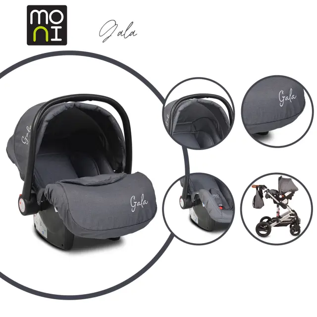 MONI - Car seat Gala black - 3800146239640