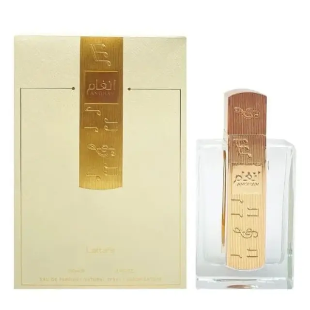 Lattafa Angham Eau de Parfum Άρωμα με Λεβάντα, Πραλίνα, Κακάο & Βανίλια 100ml