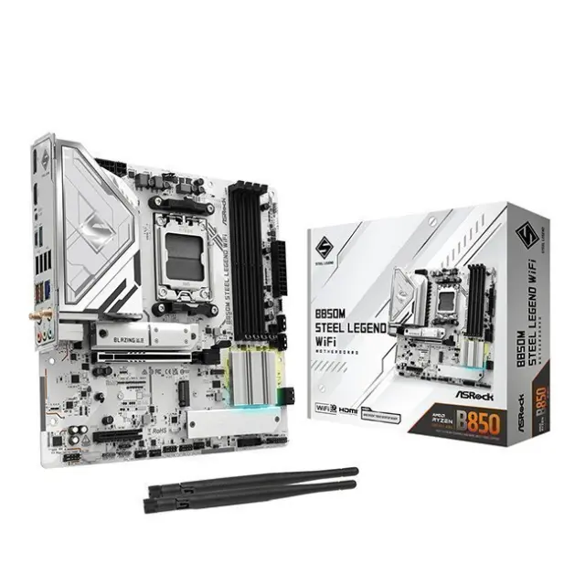 ASRock Motherboard B850M Steel Legend WIFI (90-MXBS20-A0UAYZ)