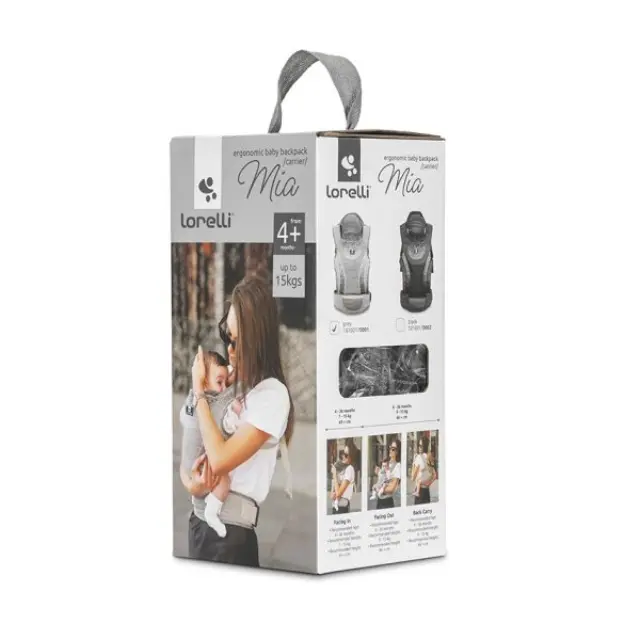 Lorelli Εργονομικός Μάρσιπος Mia Grey 10010170001 3