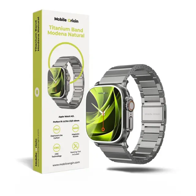 Mobile Origin Titanium Band Modena, natural  - Apple Watch Ultra 49mm