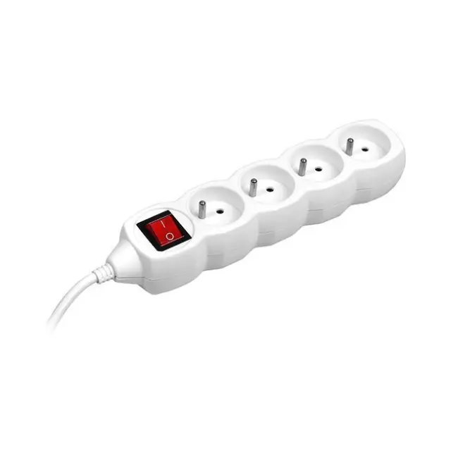 Tracer Power Strip 4-socket with Switch 3m White (TRALIS44616)