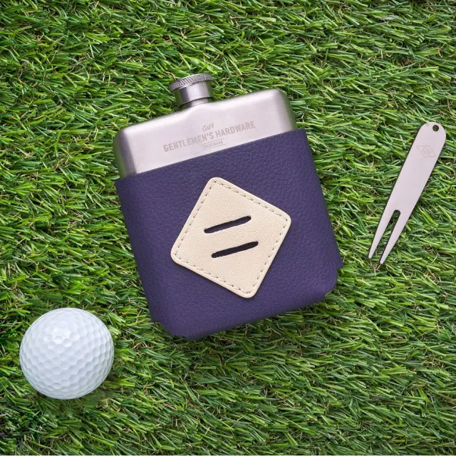Gentlemen's Hardware® Golfer's Hip Flask & Divot Tool Set 2