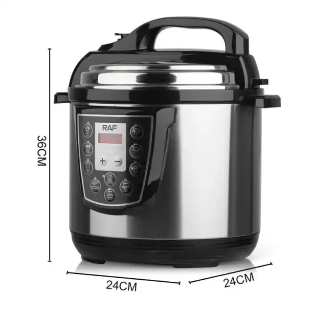 RAF Ηλεκτρικός Πολυμάγειρας 6.0L 1000W R.177 - Electric Pressure Cooker 890026 2